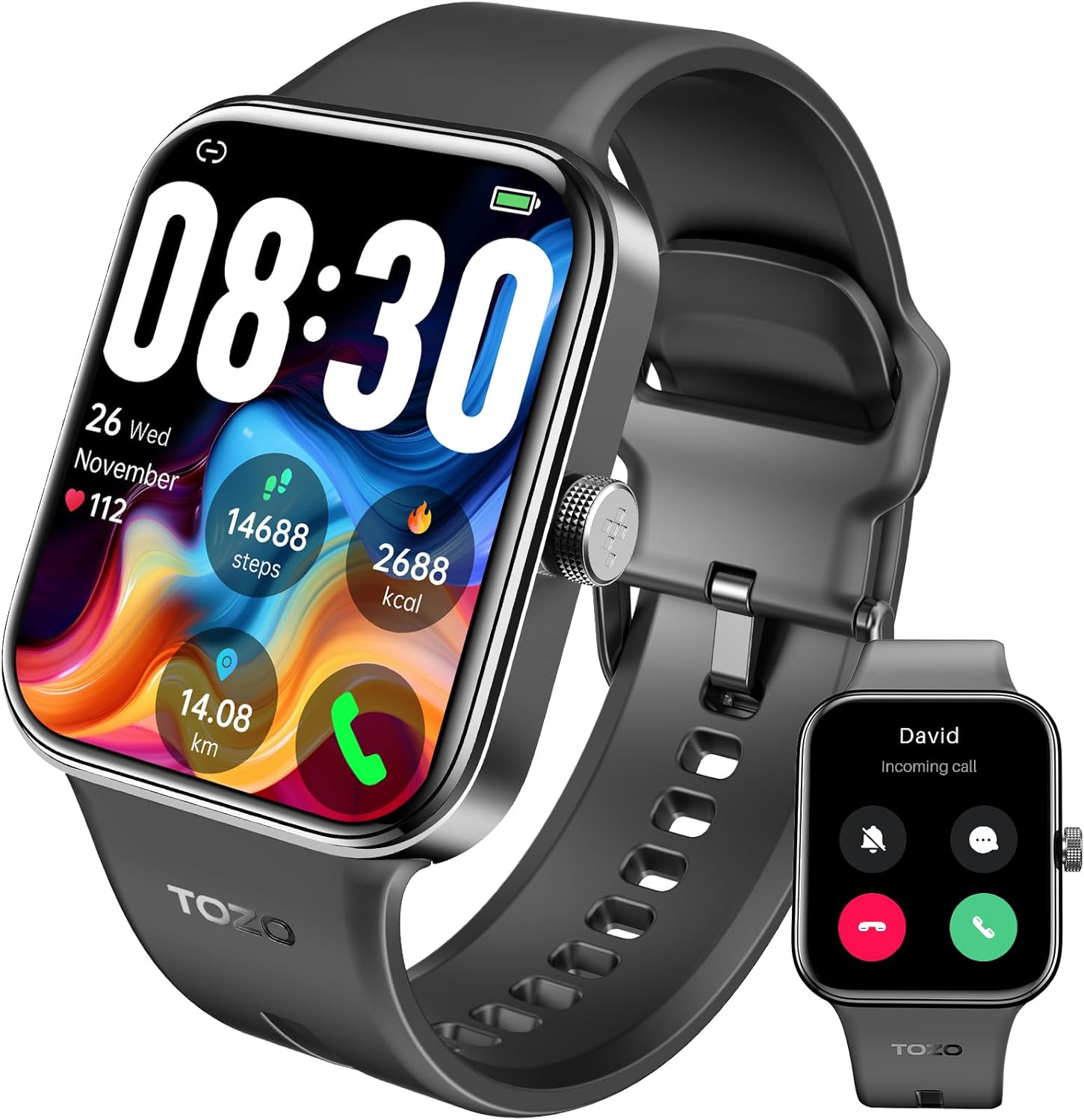 TOZO S4 AcuFit One Smart Watch 1.78" AMOLED Ultra-Clear Screen for Men Women, Ca...