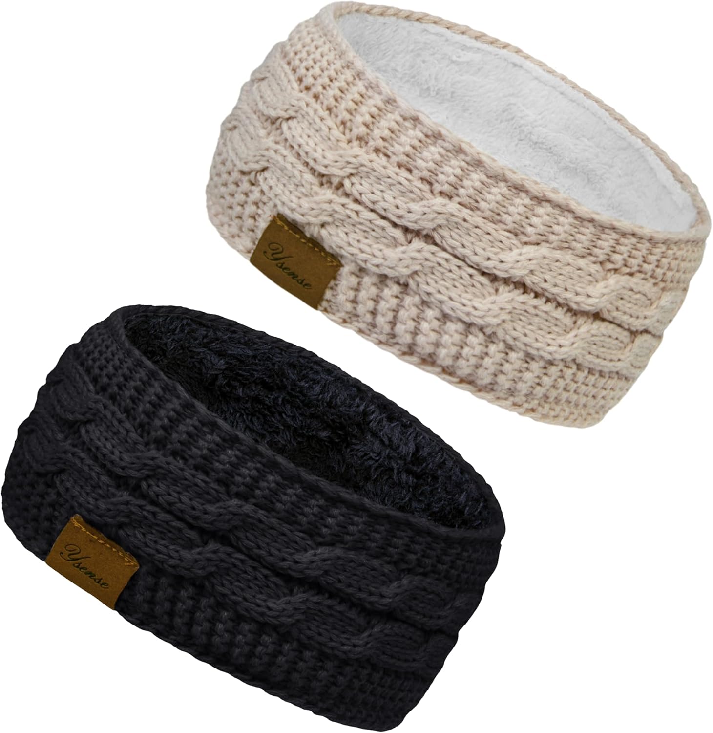 YSense Women's Ear Warmer, Special Headband Cable Knit Winter Headbands, Innovat...