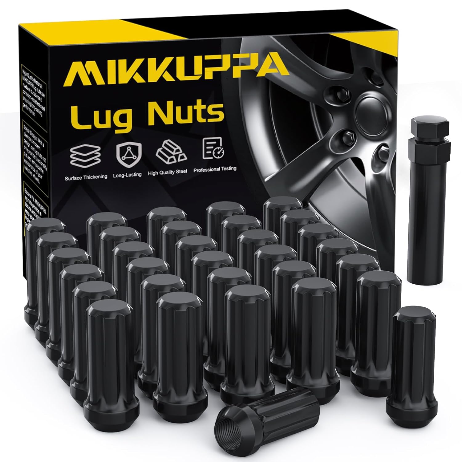 MIKKUPPA M14x1.5 Wheel Lug Nut - Replacement for Chevy Silverado 1500 2500, GMC,...
