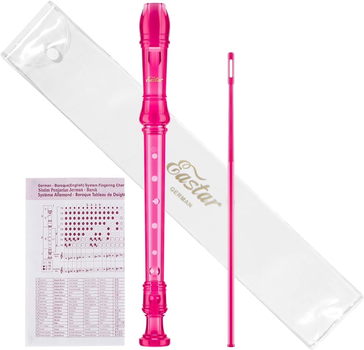 Eastar Soprano Recorder Instrument for Kids Students Beginners, German fingering...