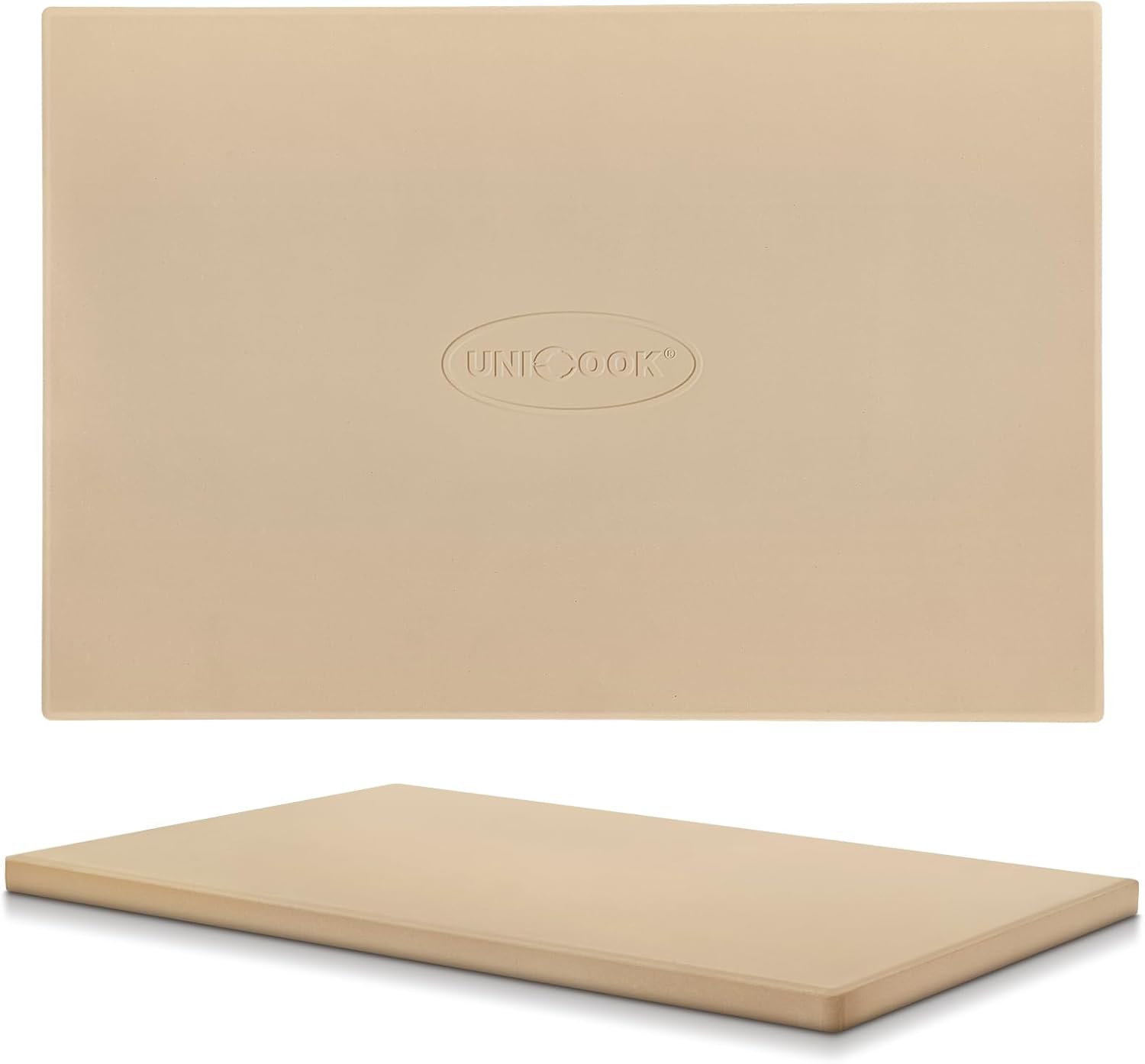 Unicook Large Pizza Stone 20 Inch, Rectangular Baking Stone 20" x 13.5", Heavy D...