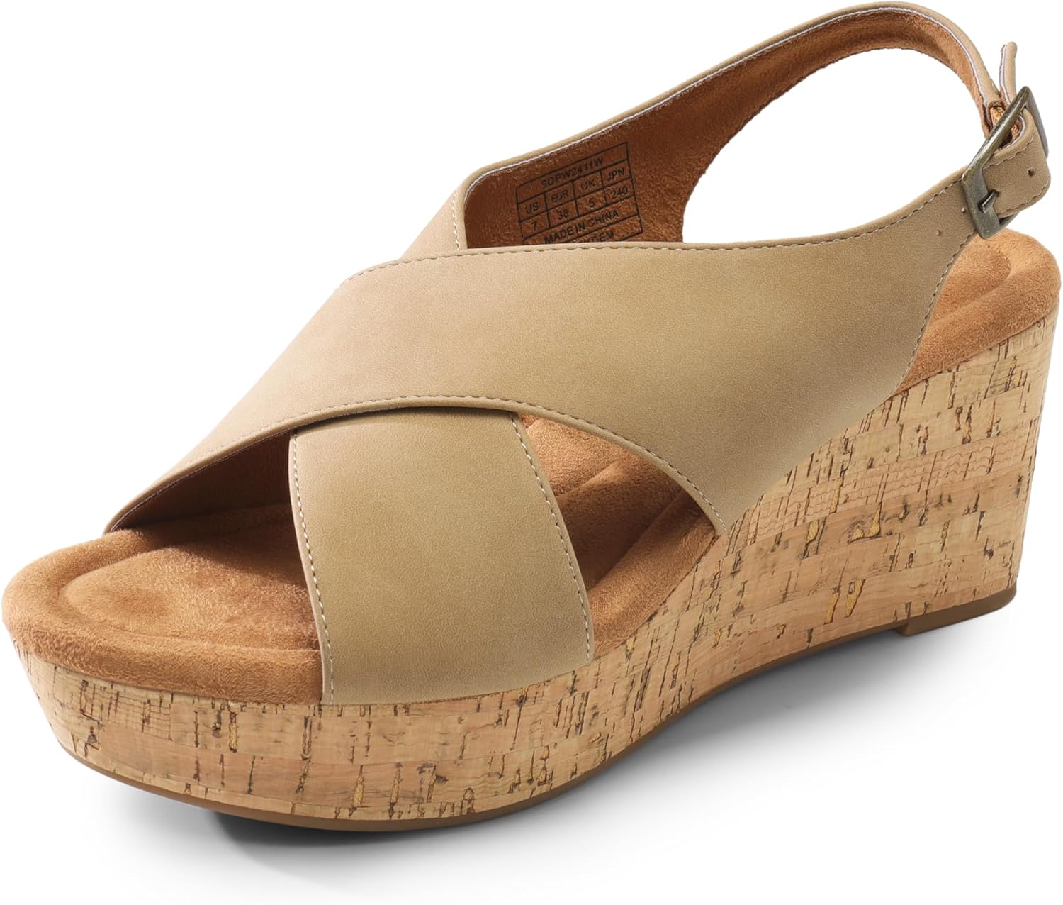 DREAM PAIRS Women's Platform Wedge Sandals, Comfortable Ankle Strap Sandals for...