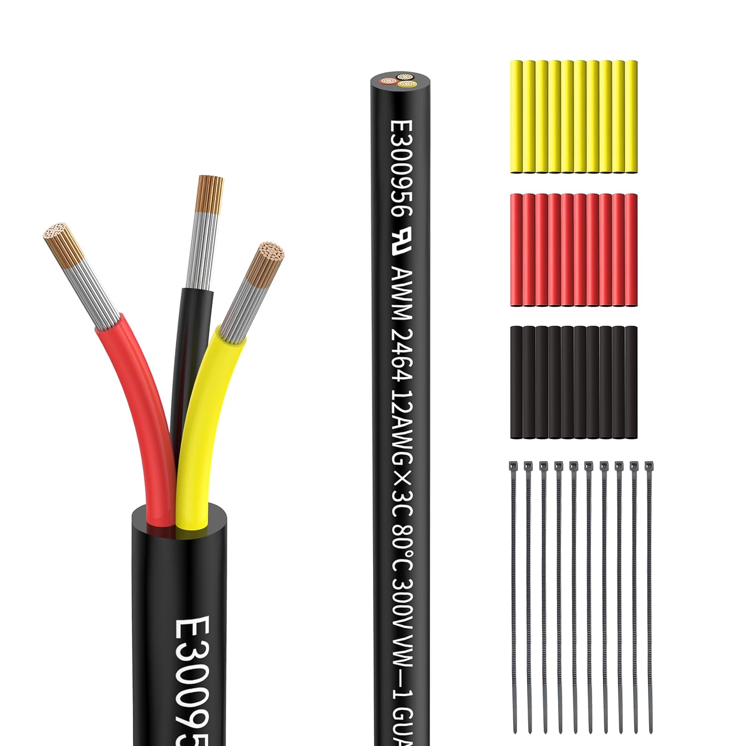 12 awg 3 Wire Cable, Special 12/3 Electrical Wire, Innovative 3 Core Extension C...