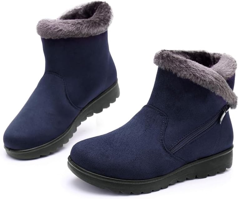 Maxome Snow Boots Womens Winter Boots Fur Lined Women Walking Boots Lightweight...