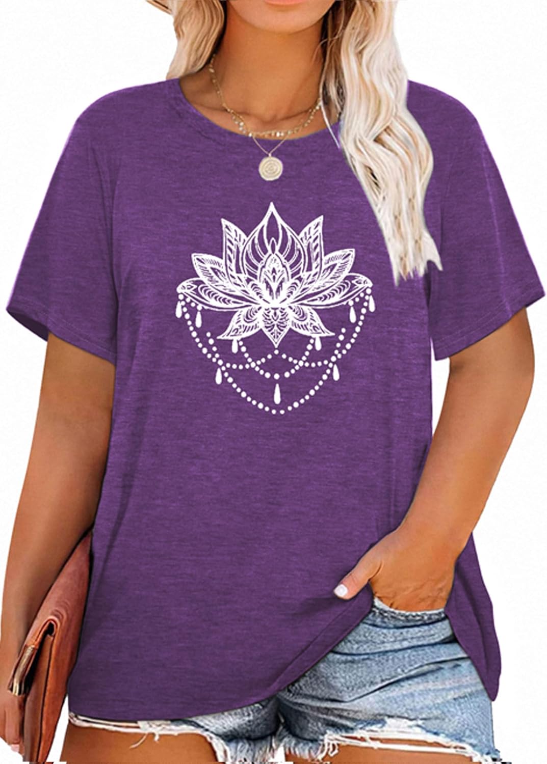 Anbech Women Plus Size Tops, Special Cute Kindness Graphic Be Kind Tees, Unique...