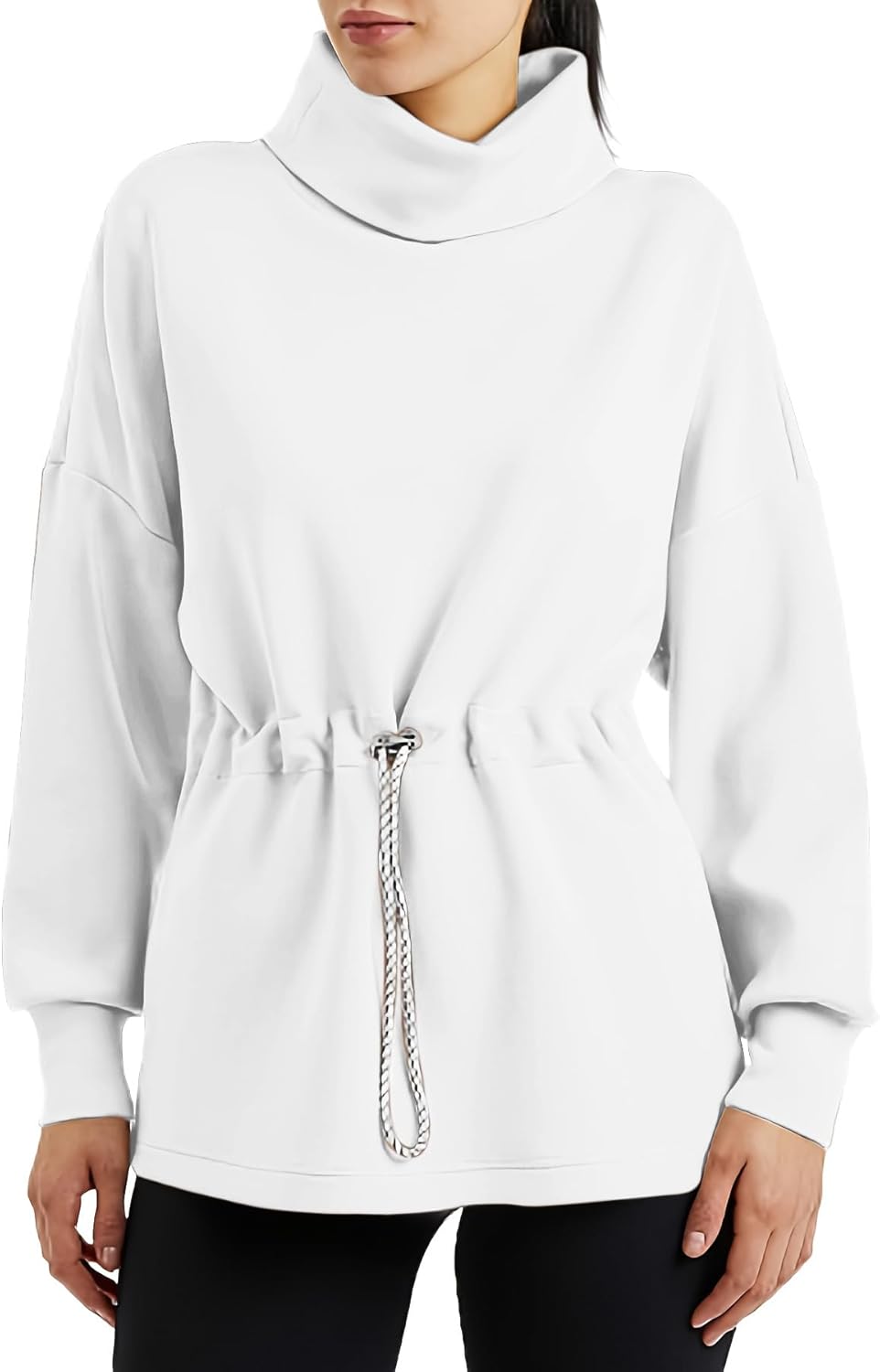 Women's Turtleneck Sweatshirts Long Sleeve Pullove...