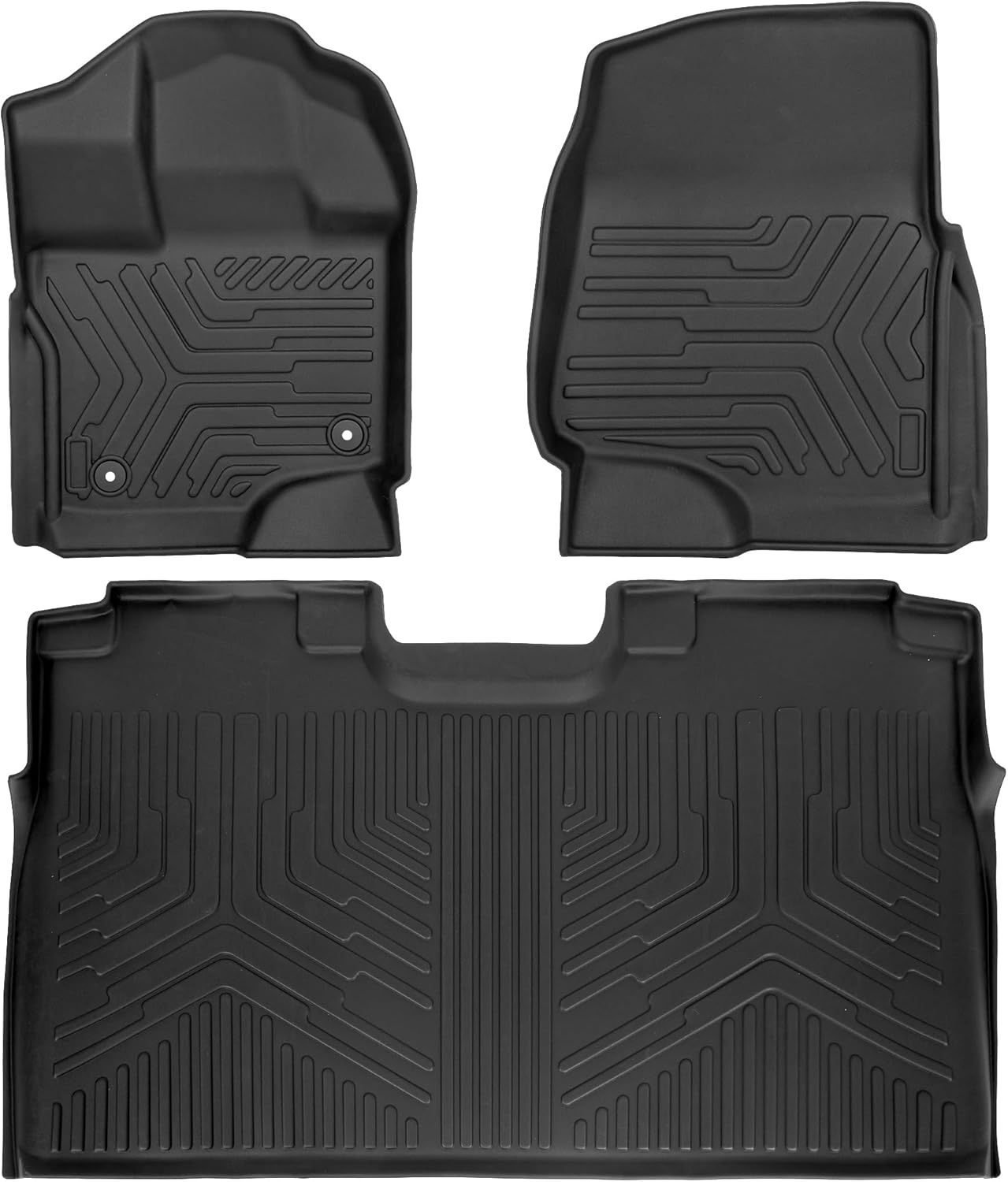 Weize Cargo Liners for Ford F150 SuperCrew Cab 2015-2024/2022-2024 F-150 Lightni...