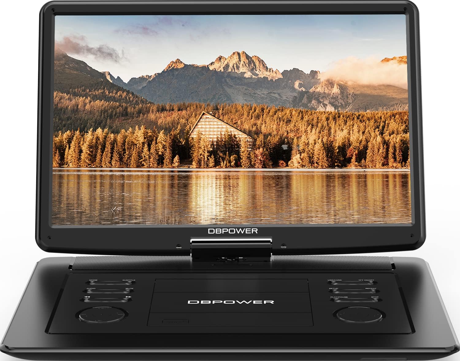 DBPOWER 17.9" Portable DVD Player with 15.6" Large HD Swivel Screen, 6 Hour Rech...