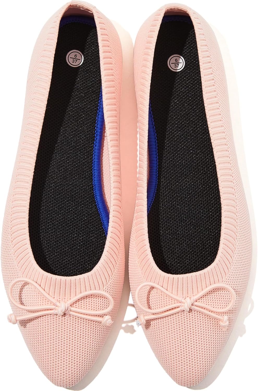 Shupua Women's Flats, Special Black Flats Shoes with Pointed Toe, Comfortable Bo...