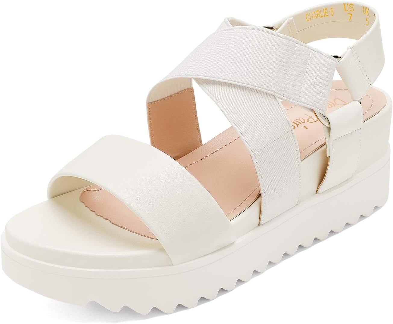 DREAM PAIRS Women’s Sandals, Special Open Toe Ankle Strap Platform Wedge Sandals...