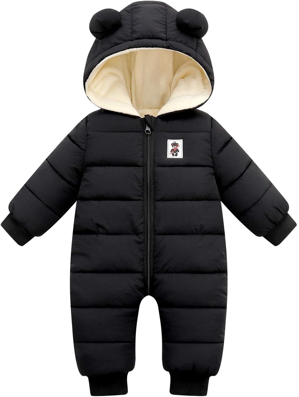 Happy Cherry Baby Snowsuit Winter Coat Warm Hoodie Romper Puffer Jacket 18-24 Mo...