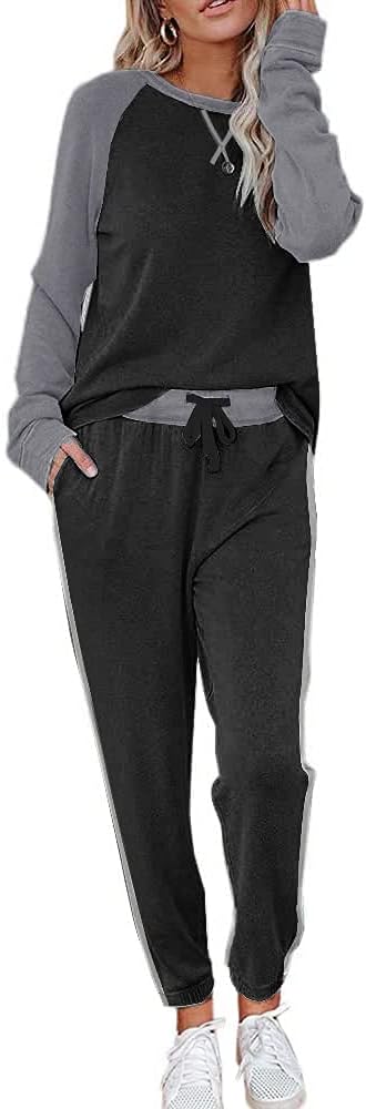 Ekouaer Women's Pajama Set, Special 2 Piece Long Sleeve PJs Outfit, Innovative P...