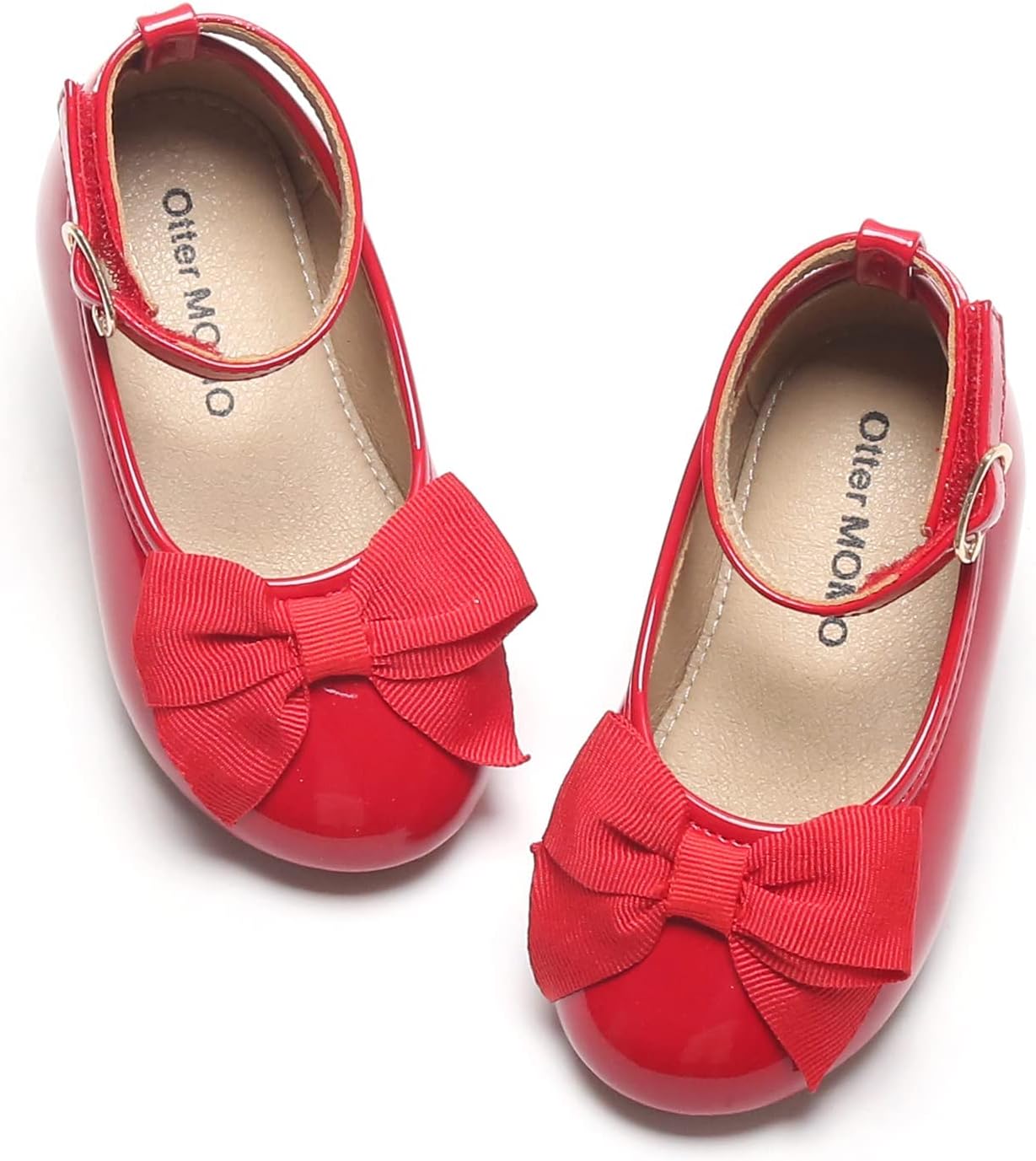 Otter MOMO Toddler/Little Girls Mary Jane Ballerina Flats Shoes Slip-on School P...