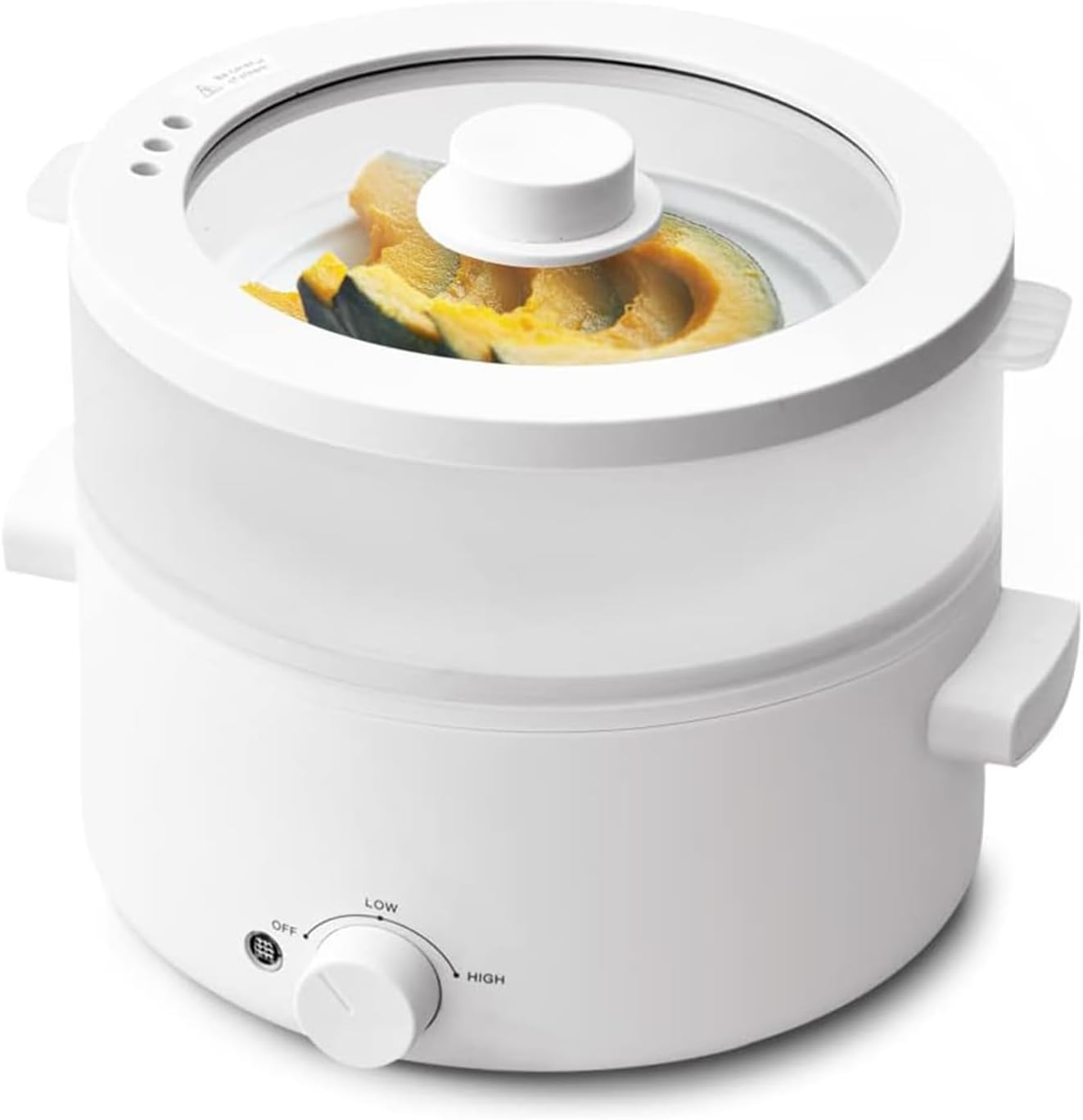 Electric Steamer for Cooking, Special 2L Ceramic Glaze Non-stick Pot, Multi-func...