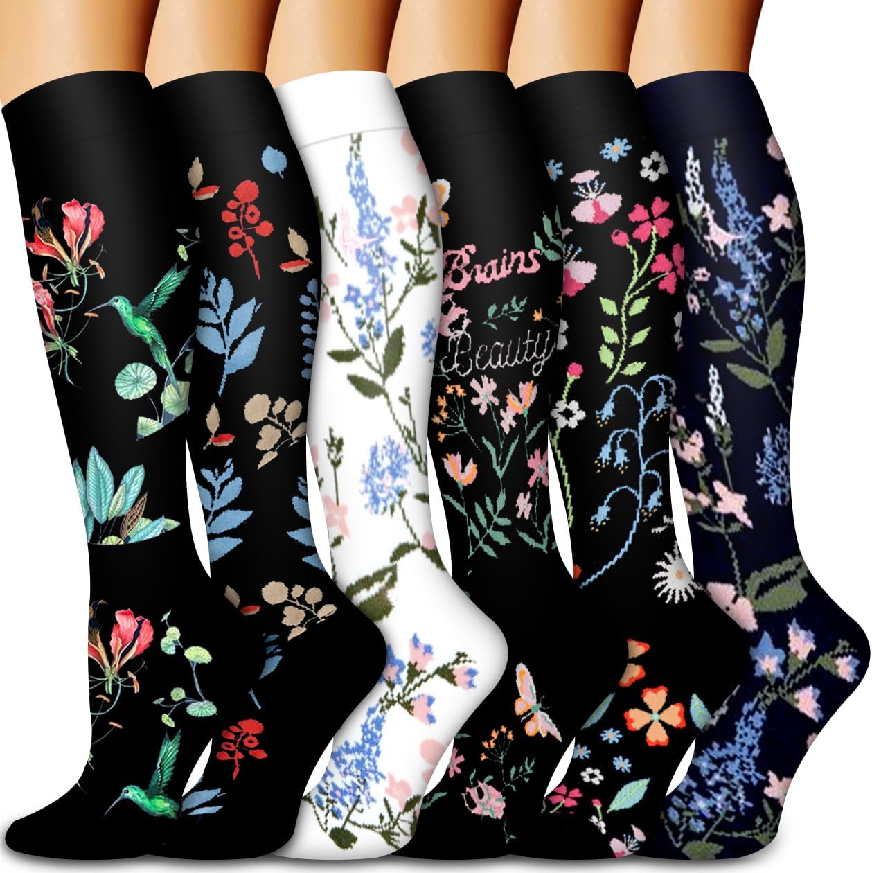Bluemaple Copper Compression Socks For Women & Men Circulation - Best for Runnin...