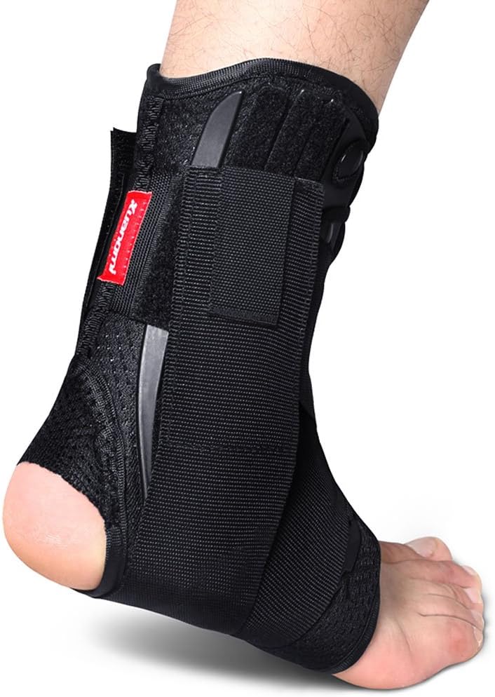 Kuangmi Ankle Brace Stabilizers Adjustable Ankle Support for Sports Protect, Spr...