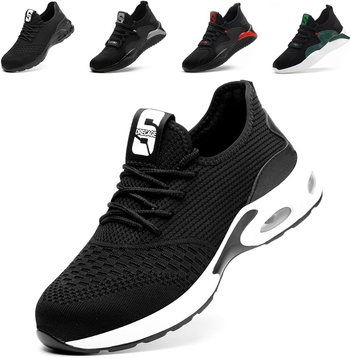 Nasogetch Safety Trainers Men Women Steel Cap Trainers Lightweight Safety Shoes...
