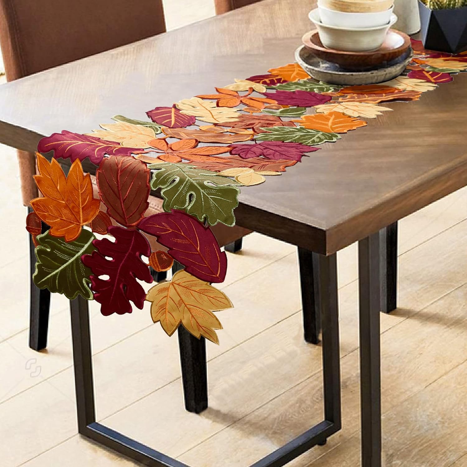 OWENIE Leaves Fall Table Runner, Special Fall Decor for Home, Innovative Thanksg...