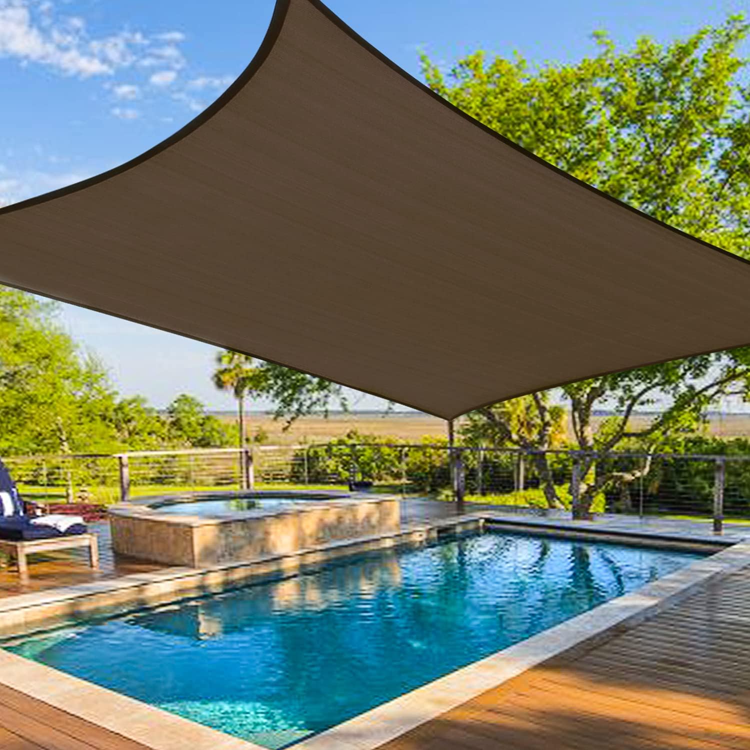 Amagenix Sun Shade Sails Canopy, Special Curved Outdoor Shade Canopy for 95% UV...