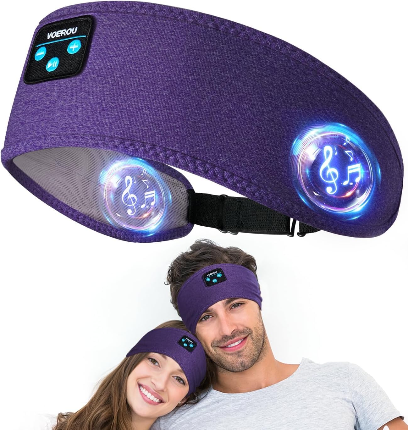 Voerou Sleep Headphones, Special Bluetooth Headban...