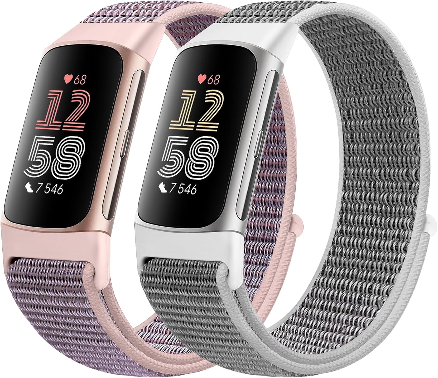 Runostrich Sport Loop Nylon Watch Straps Compatible with Fitbit Charge 6/Charge...