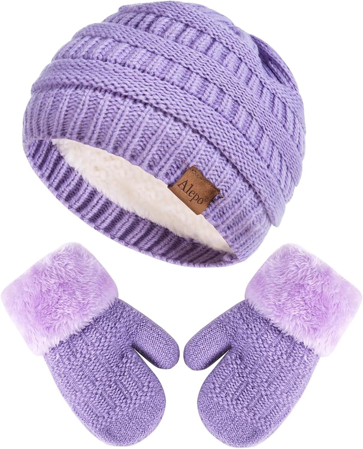 Winter Mittens Gloves Beanie Hat Set, Special Mittens Set for Kids Baby Toddler,...