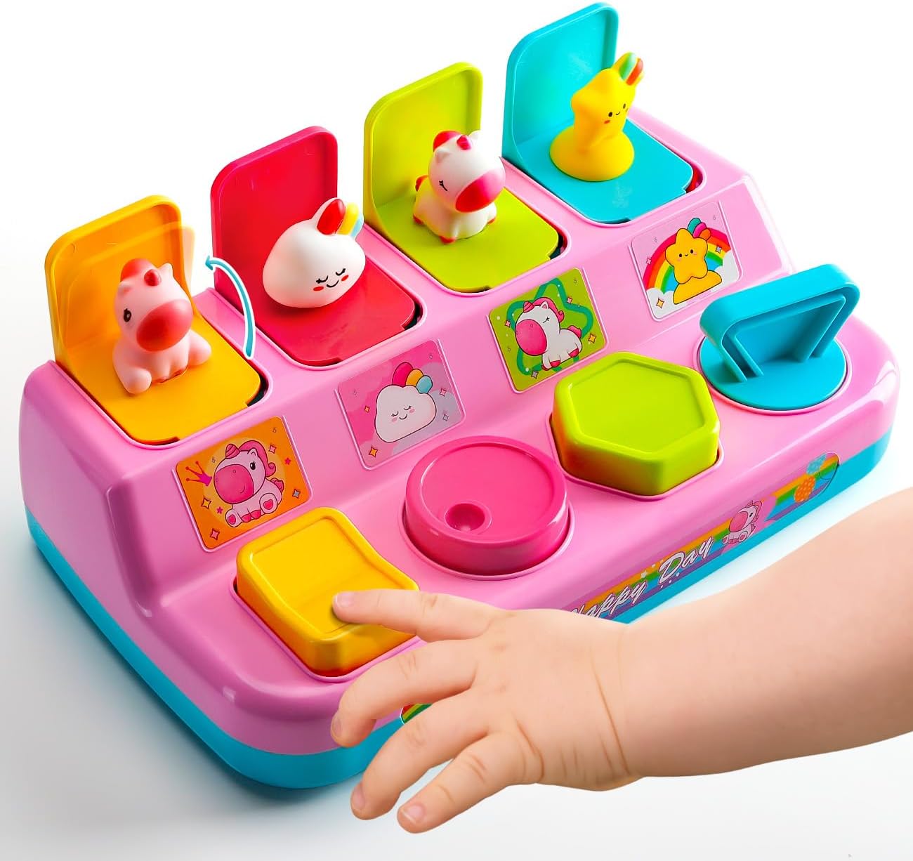 HahaGift Pop Up Toys for 1 Year Old Girls Gifts: Unicorn Cause and Effect Sensor...