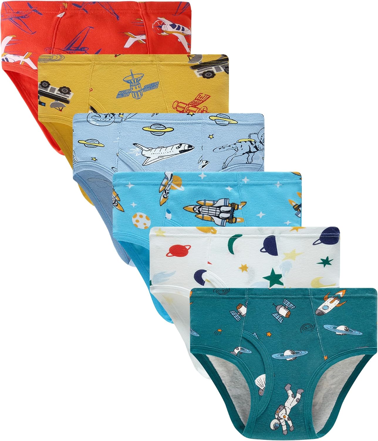 Finihen Boys Soft Cotton Underwear For Toddler Boy Truck Dinosaur Multipacks Bri...