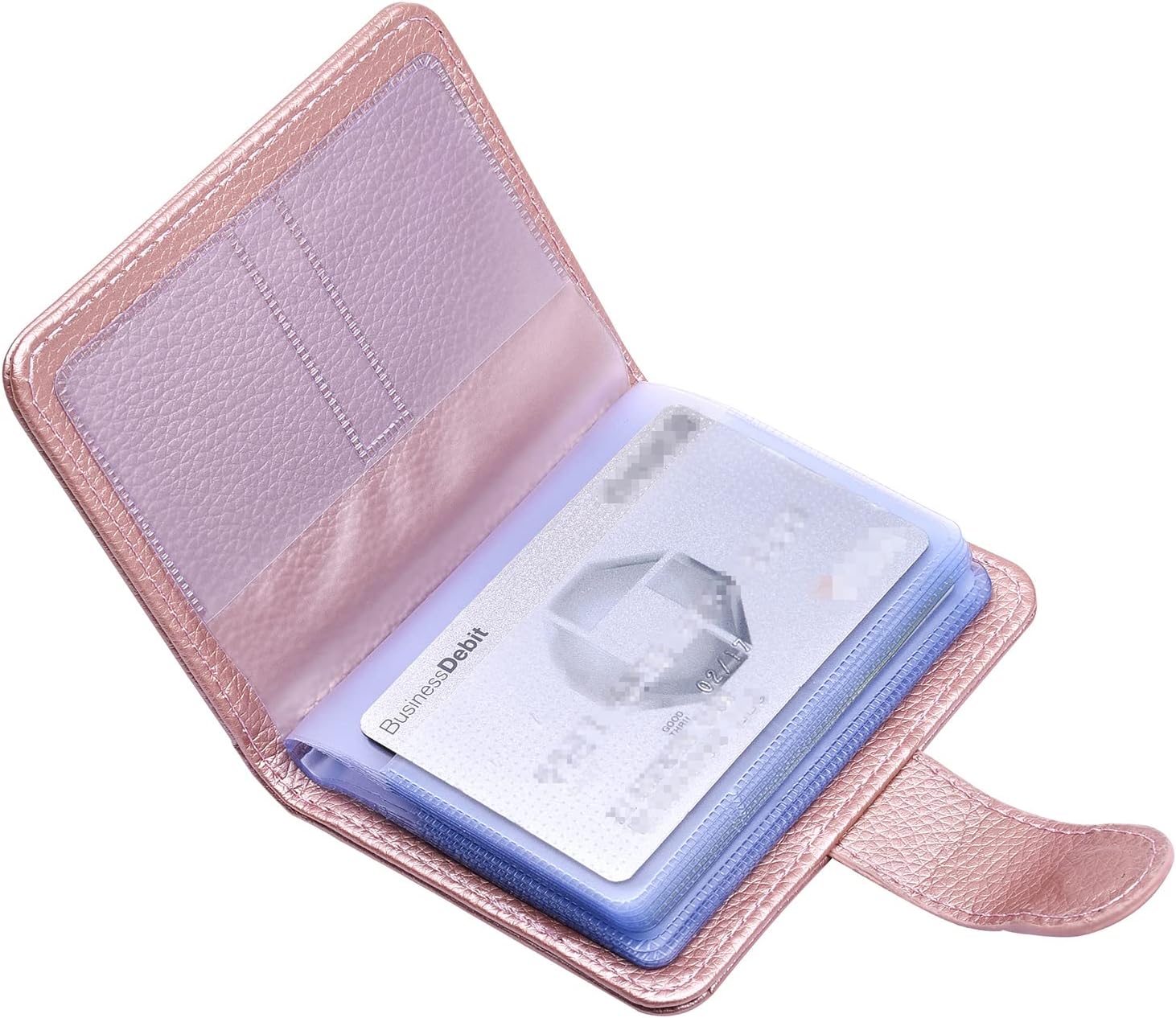 wisdompro Credit Card Holder for Women/Men, PU Leather RFID Blocking Debit Card...
