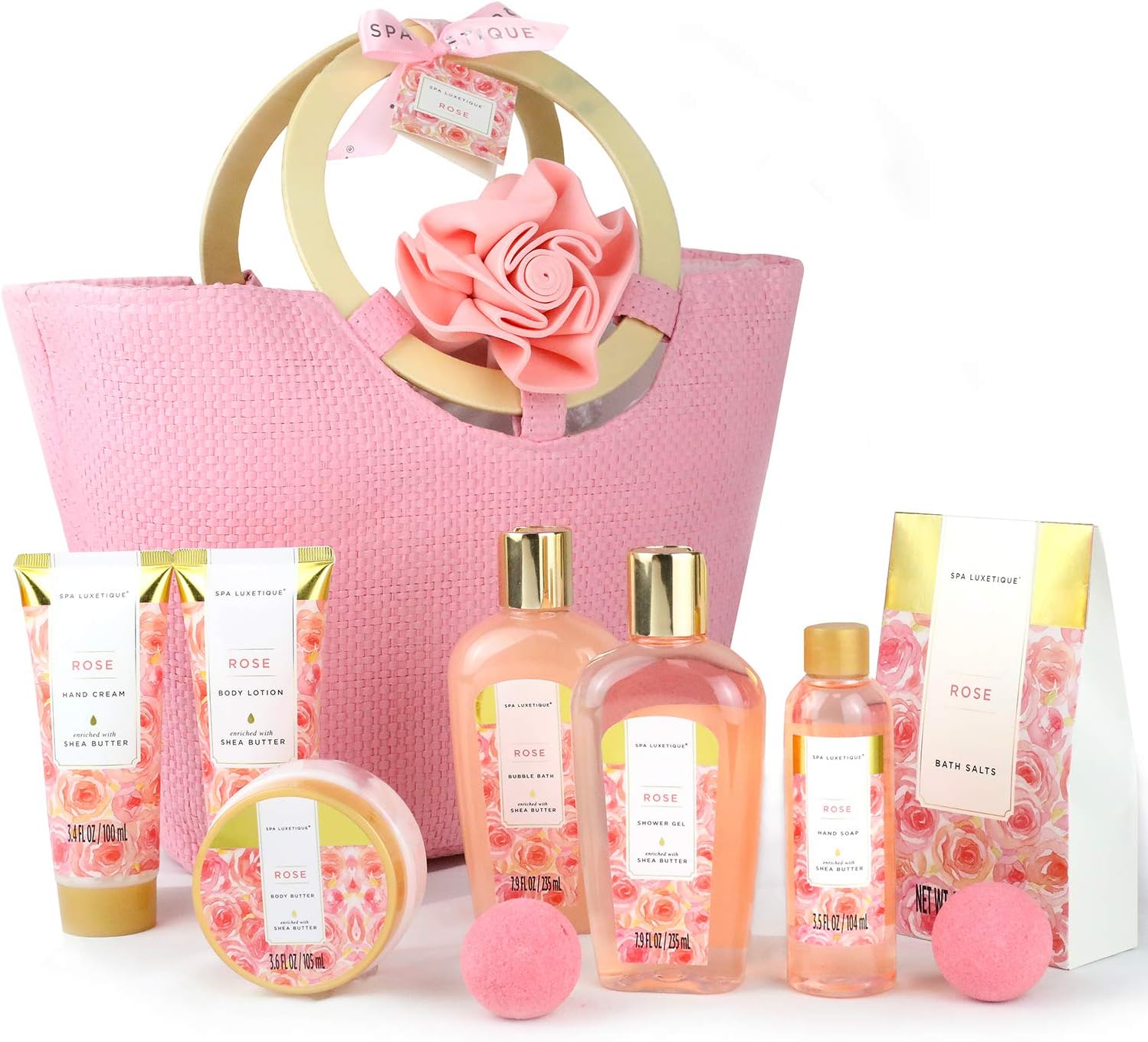 Gifts for Her-Spa Luxetique Spa Gift Set, Pampering Gifts for women,10pcs Rose B...