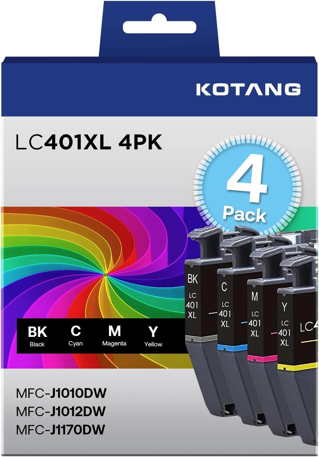 LC401XL Ink Cartridge Replacement for Brother LC401XL Ink Work with MFC-J1170DW...