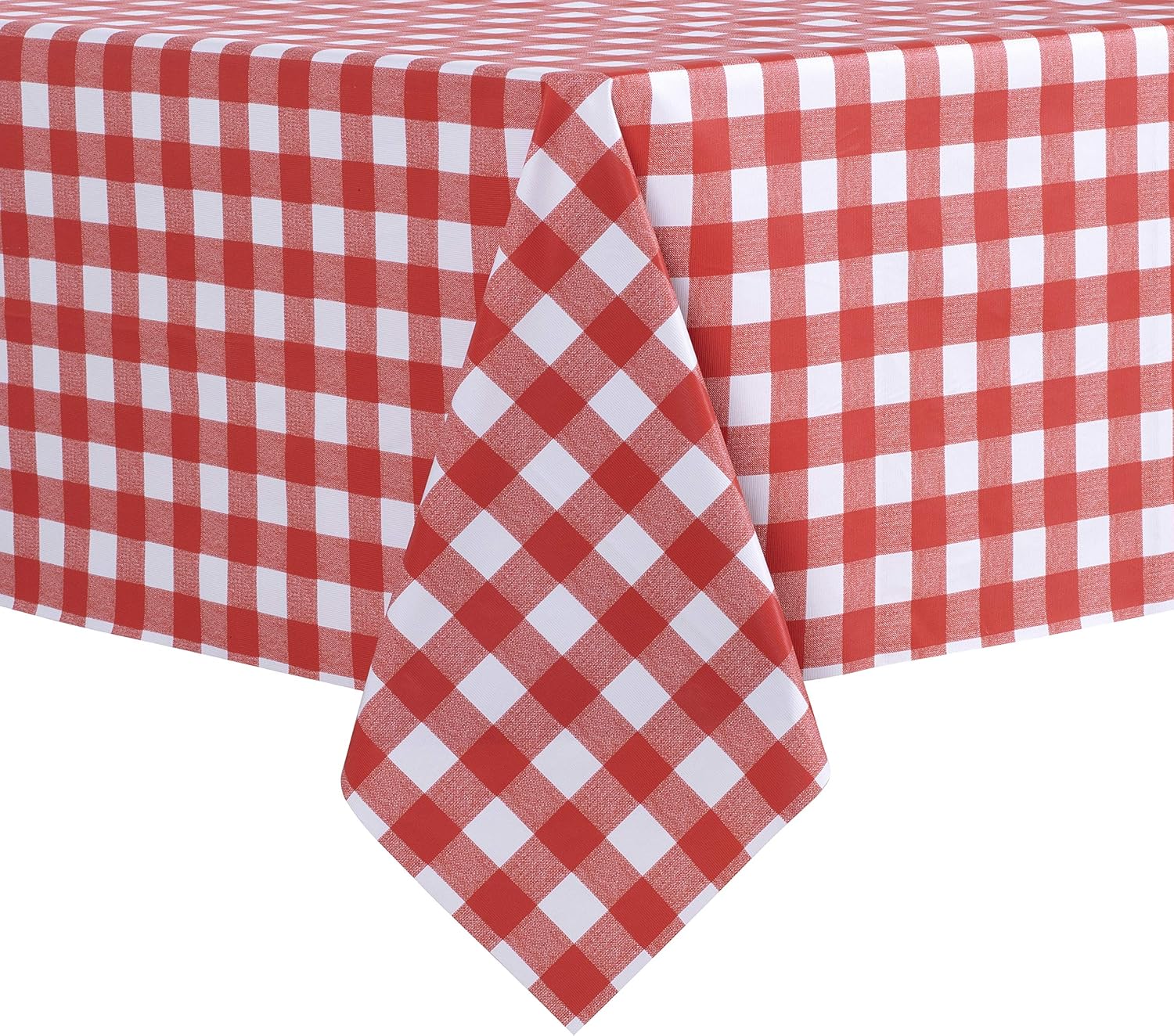 sancua Checkered Tablecloth, High-Quality Vinyl Rectangle Table Cover for Dining...