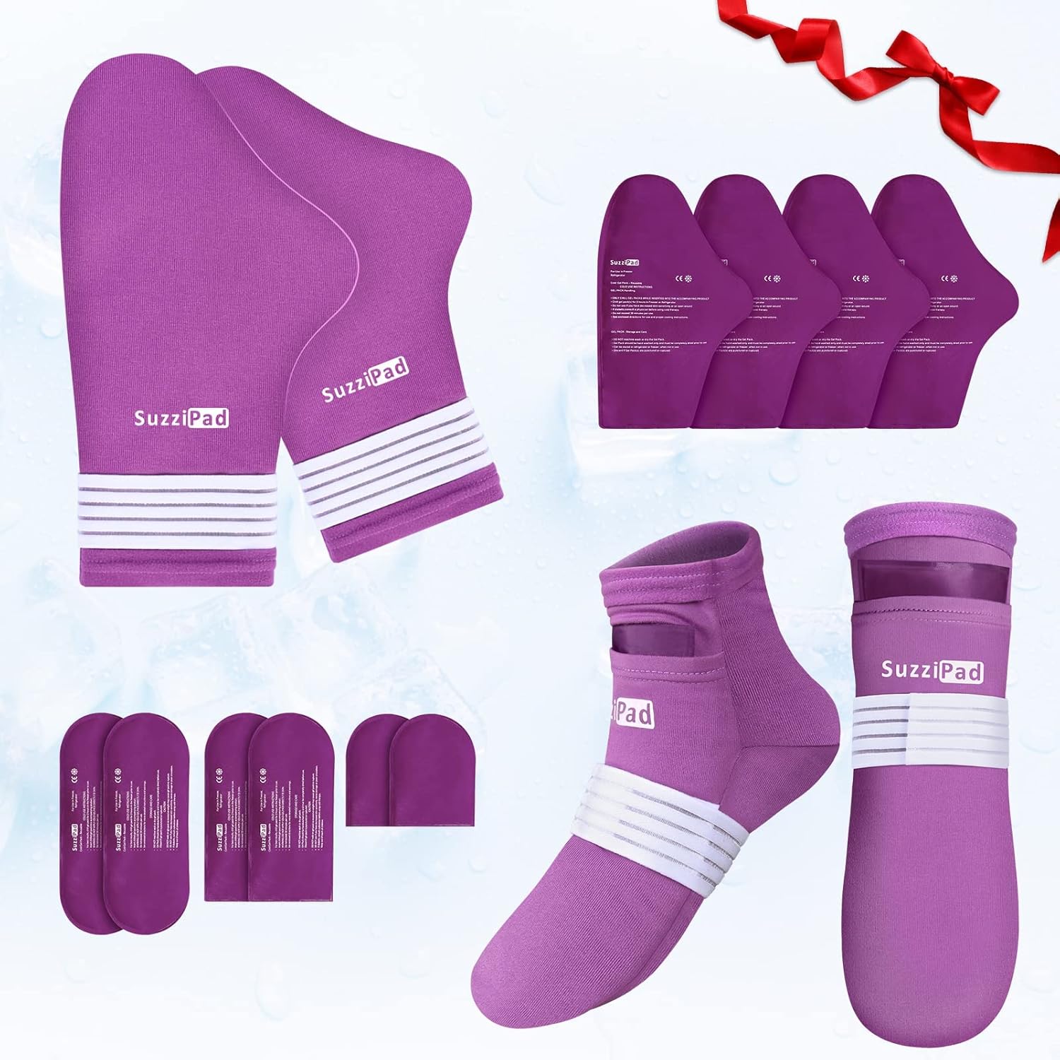 SuzziPad Foot Ice Pack, Special Cold Socks, Innovative Foot Care Solution