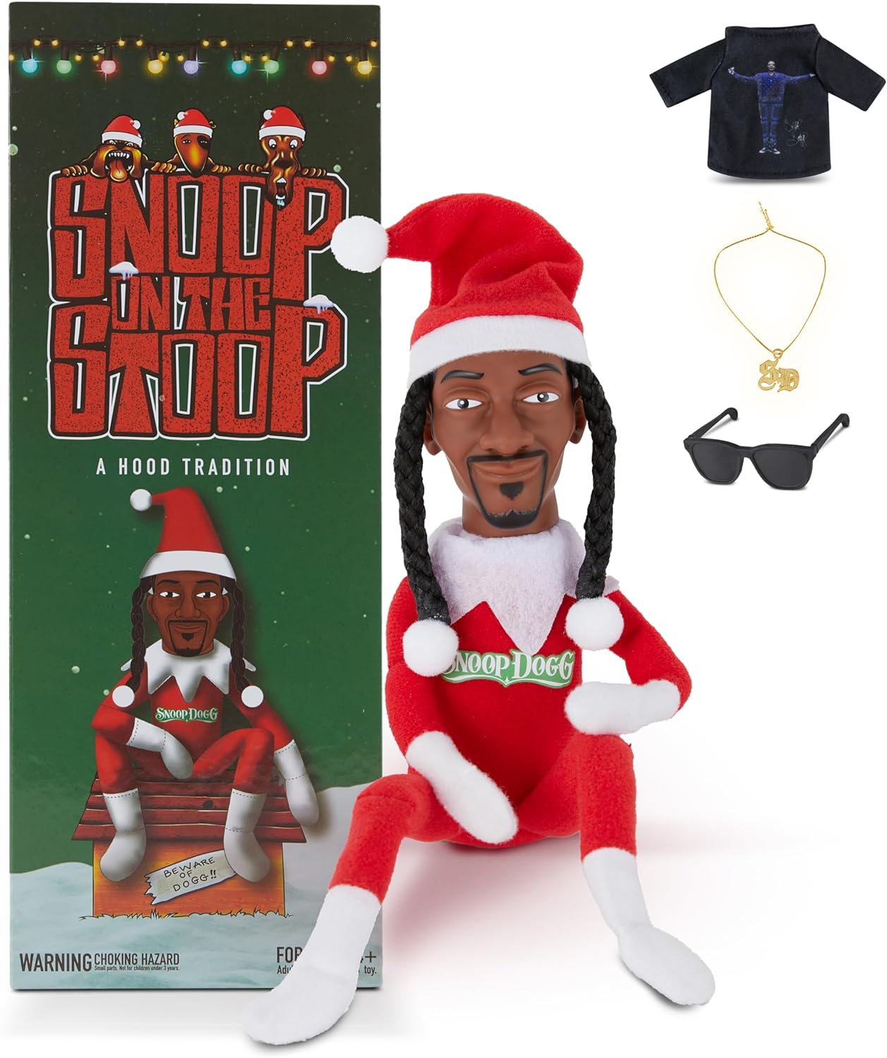 Unique Snoop Dogg Snoop on a Stoop, Special Christmas Elf Doll for 2024, High-Qu...