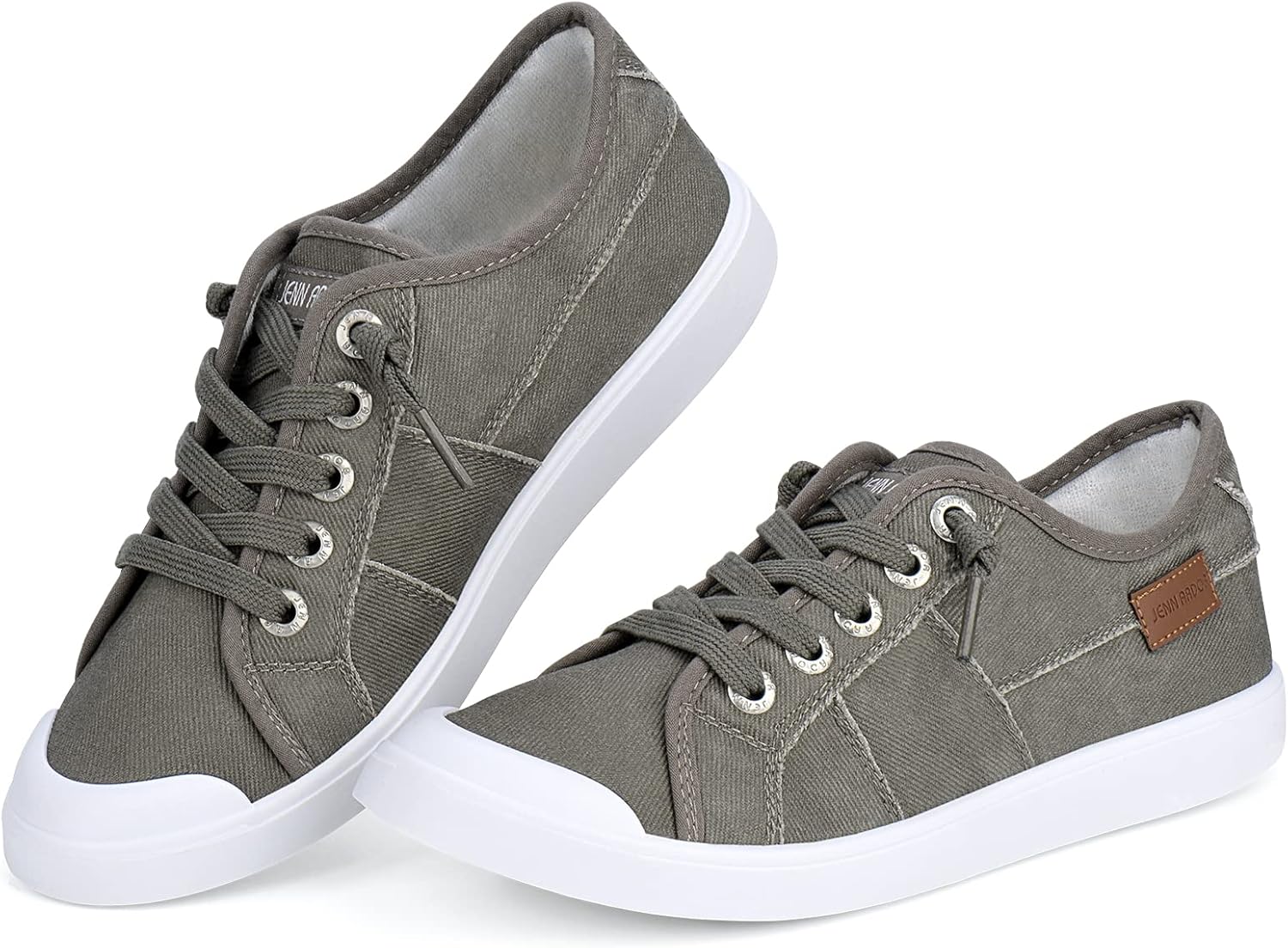 JENN ARDOR Womens Comfortable Elastic Shoes, Special Stylish Canvas Fashion Snea...