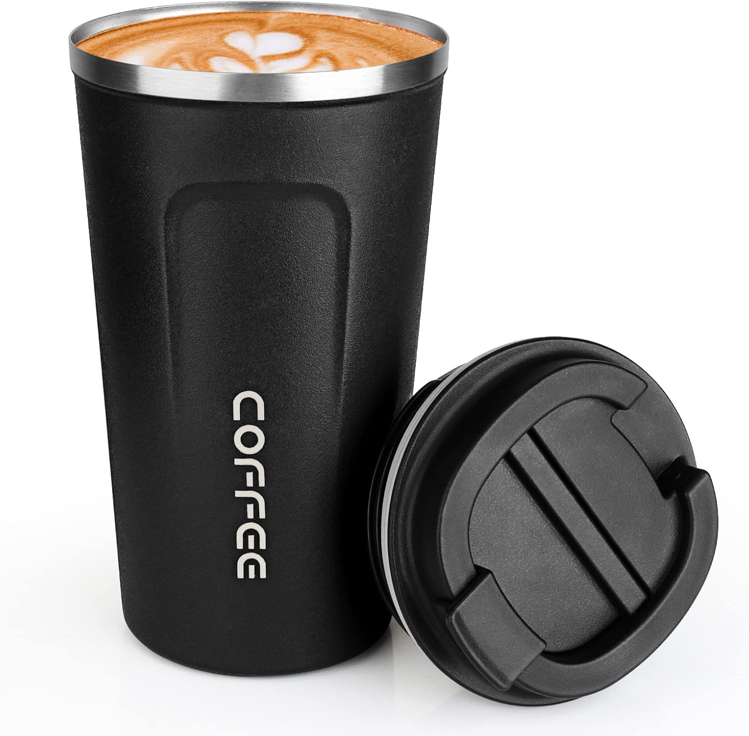 MOMSIV 17oz Travel Mug, Insulated Coffee Cup with Leakproof Lid, Vacuum Stainles...