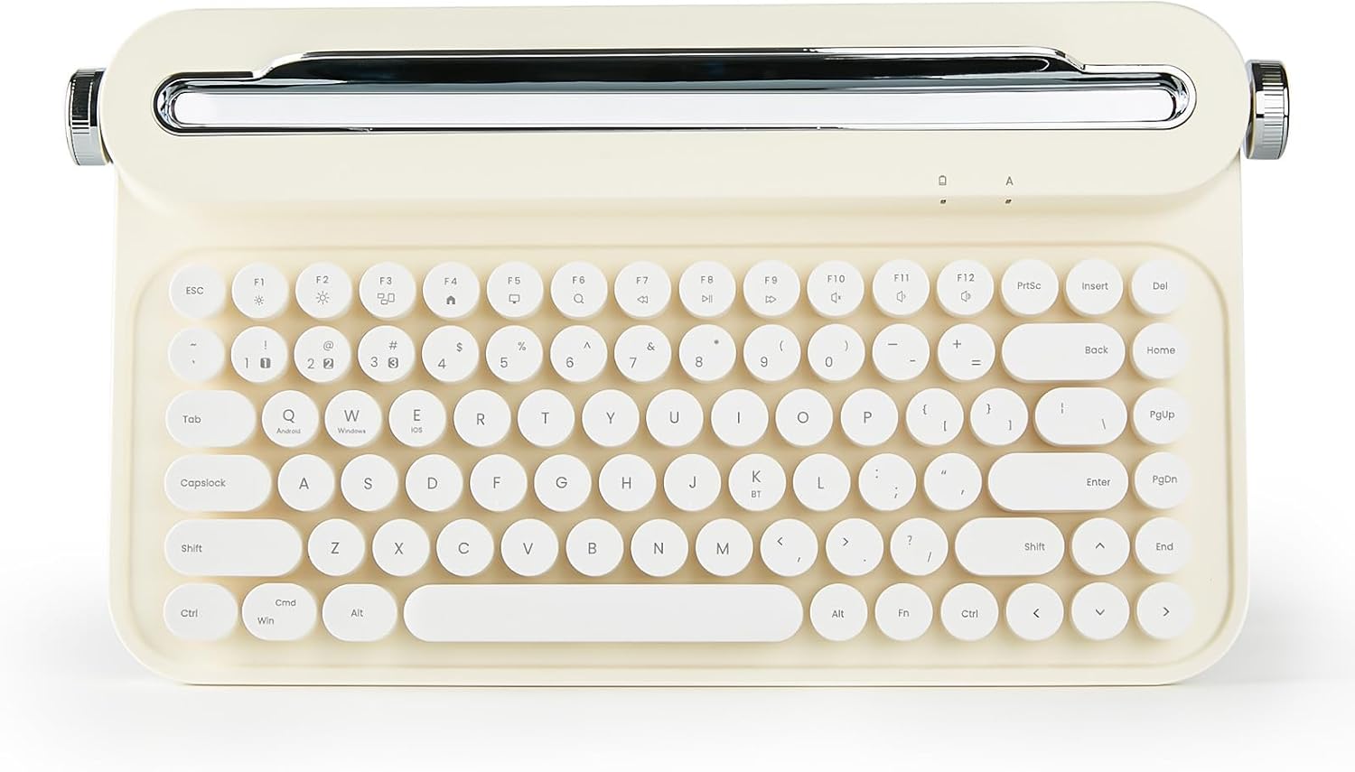YUNZII ACTTO B305 Wireless Typewriter Keyboard, Retro Bluetooth Aesthetic Keyboa...