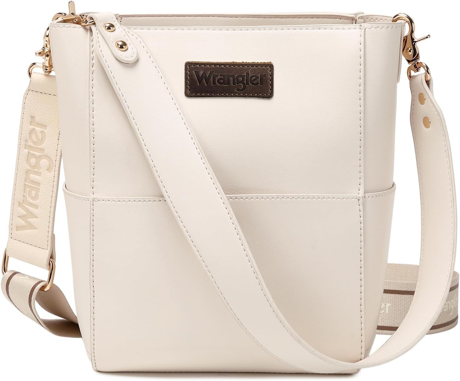 Wrangler Bucket Handbags for Women Hobo Shoulder Purse with Organizer Insert Cre...