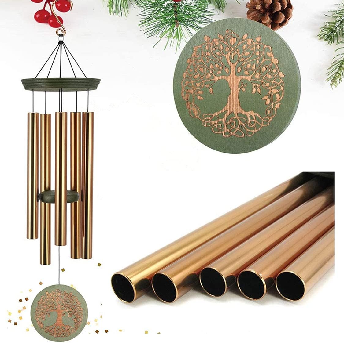 WindChimes Outdoor Deep Tone,Large Memorial Wind Chimes for Loss of Loved One En...