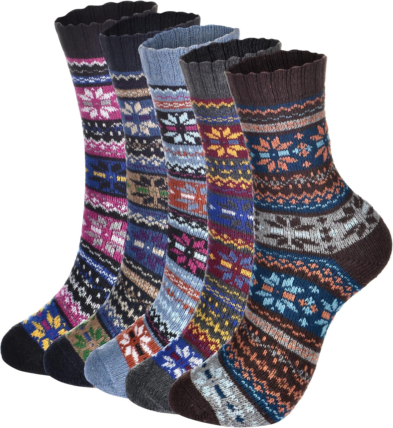 , Trifabricy Wool Socks, Special Winter Warm Wool Socks for Women, Soft Cozy Soc...