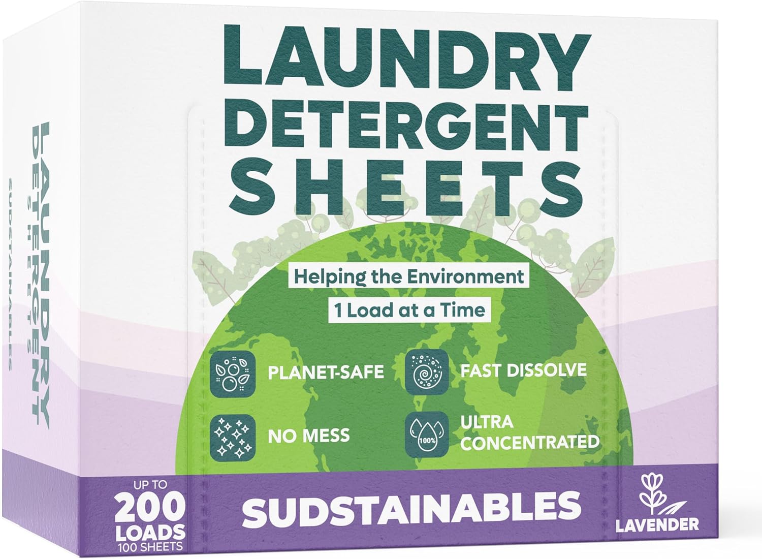 Laundry Detergent Sheets (200 Loads) - Eco Friendly Laundry Soap Detergent Strip...