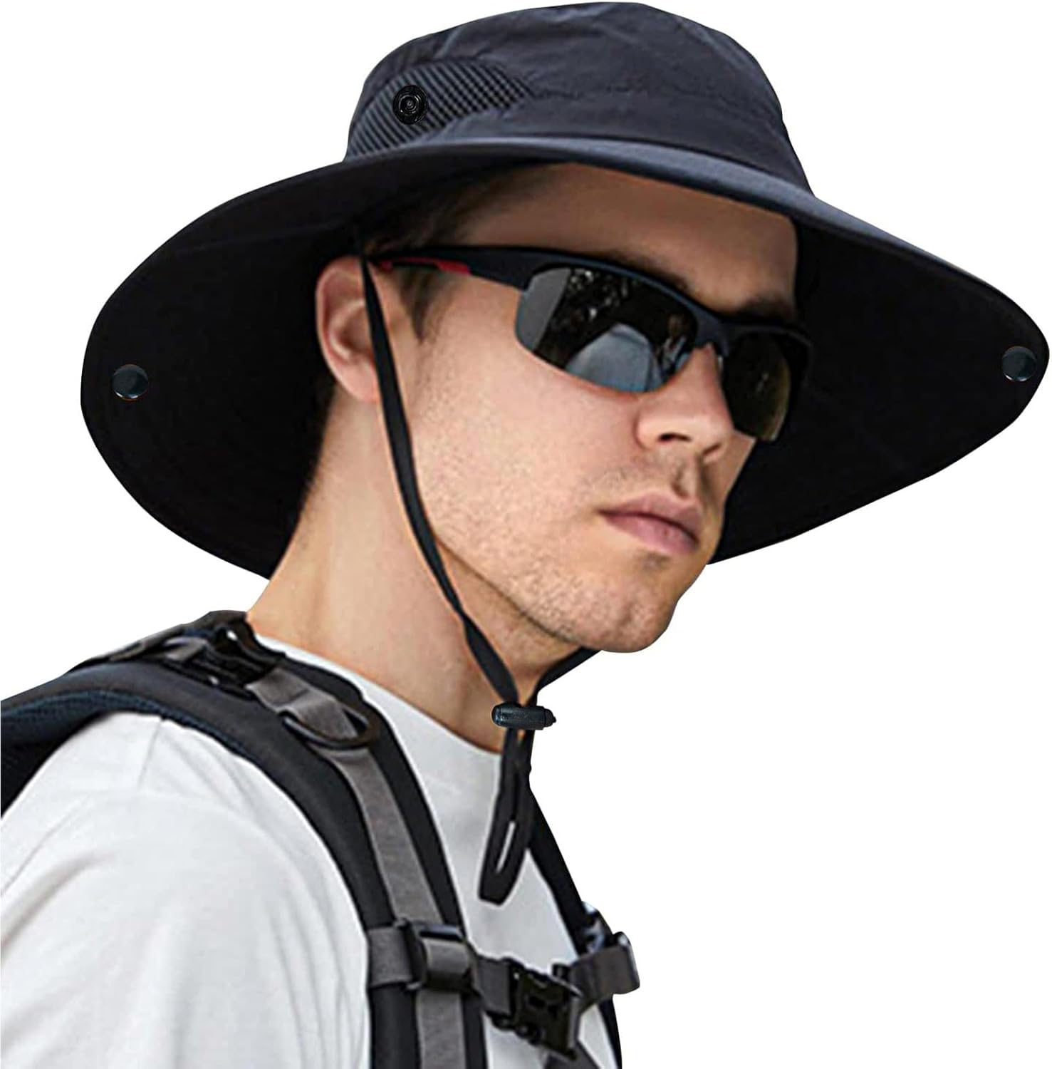 ZOORON Sun Hats for Men Women, Wide Brim Bucket Hats UV Protection UPF50+ Waterp...