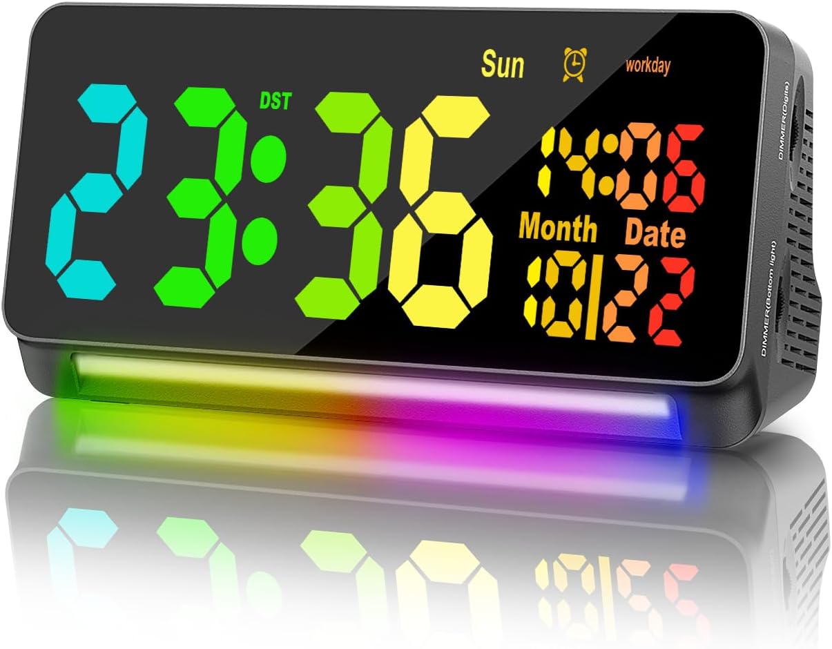 120db Super Loud Alarm Clocks, Unique Alarm Clock for Heavy Sleepers Adults, Spe...