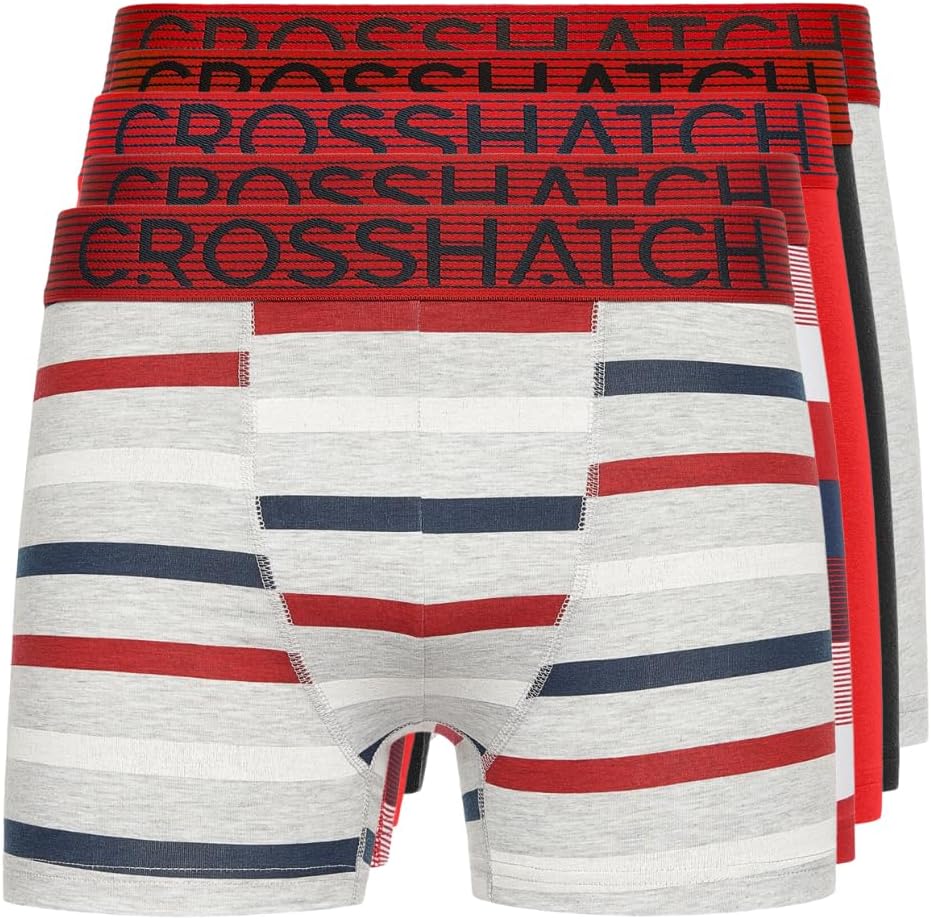 Crosshatch Men's (5 Pack) Multipacked Boxer Shorts, Men's Multi-Color Boxer, Men...
