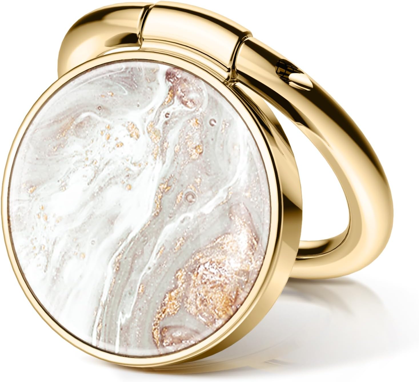 GVIEWIN Marble Cell Phone Ring Holder, Metal Kickstand Grip for Magnetic Car Mou...