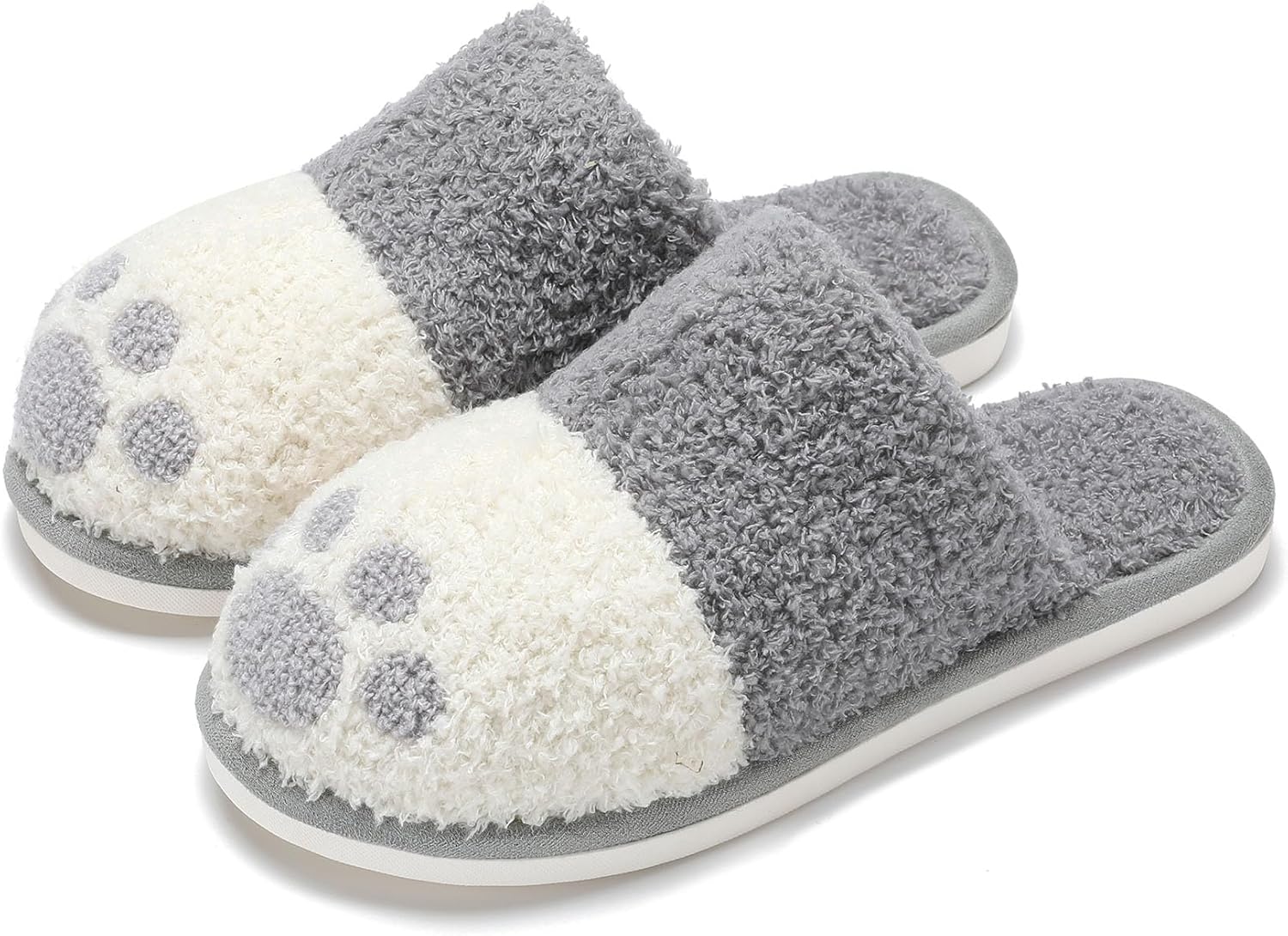 SINNO Cute Animal Slippers for Women Indoor Outdoor Memory Foam House Slippers S...