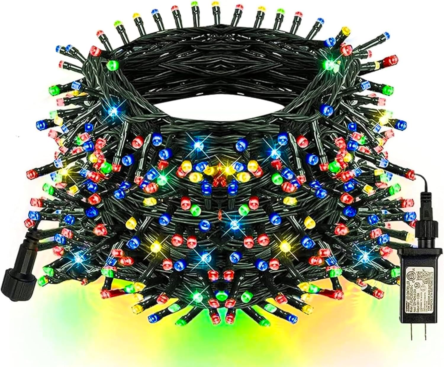 TW SHINE Christmas Lights, 200 LED 66FT Outdoor Christmas Lights Plug in with 8...