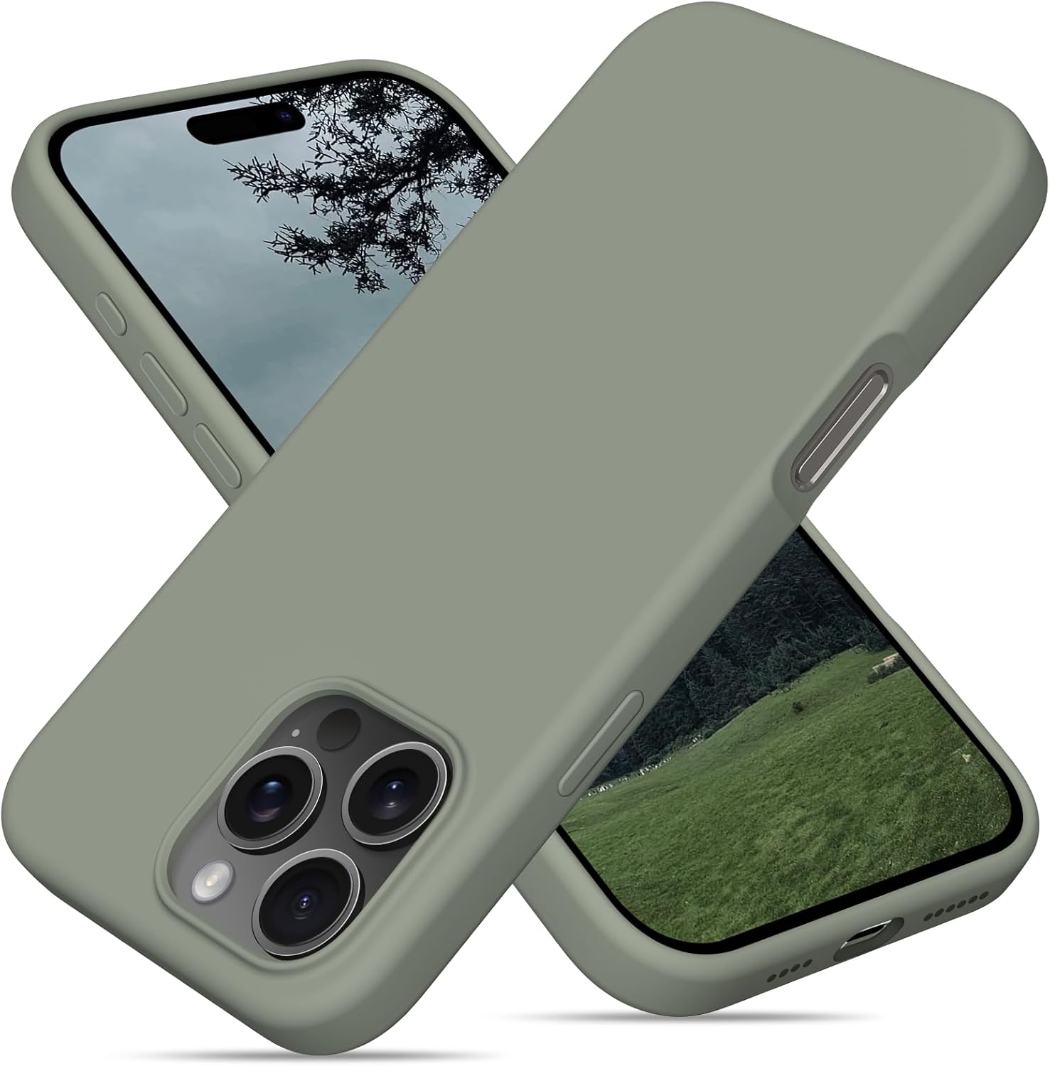 OitiYaa Liquid Silicone Case for iPhone 16 Pro Max Case,Full Body Protective Cov...