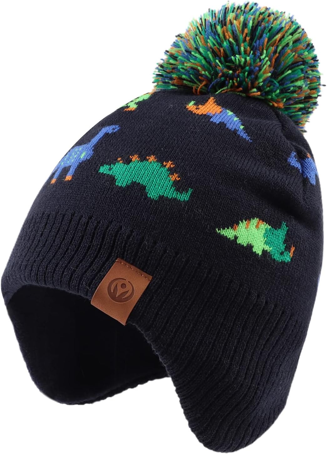 XIAOHAWANG Knitted Baby Hat Winter Warm Boys Girls Beanie Fleece Lining Toddler...