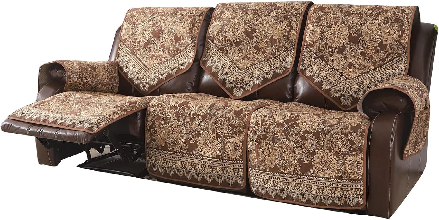 LUFEIJIASHI Waterproof Recliner Sofa Covers Non-Slip Recliner Couch Covers for 3...